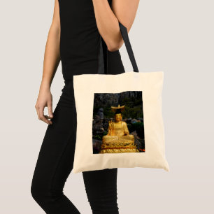 Golden Buddha Jeju-do Korea Canvas Tote Bag