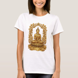 Golden Buddha Meditation Graphic Tee | Peaceful Ze