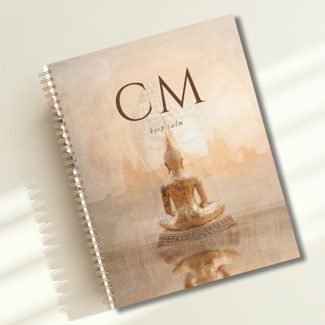 Golden Buddha Monogram Planner (Golden Buddha Monogram Custom Planner)