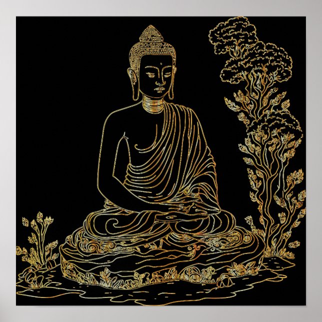 Golden Buddha Poster (Front)