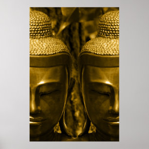 Golden Buddha Poster Print
