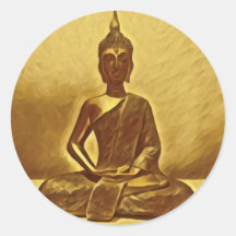 Golden Buddha stickers