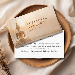 Golden Buddha – Yoga Reiki Meditation Business Card