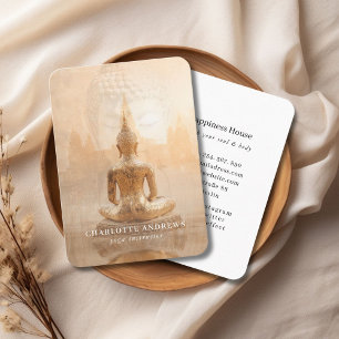 Golden Buddha – Yoga Reiki Meditation Business Card