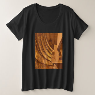 Golden Building Interior Photograph Plus Size T-Shirt