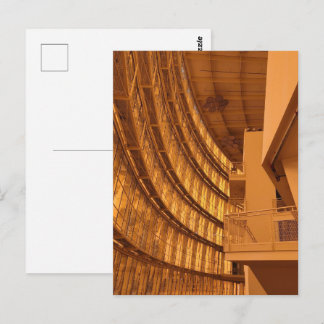 Golden Building Interior Photograph Postcard