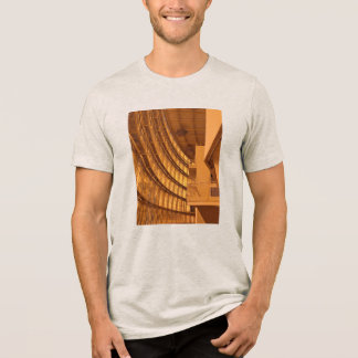 Golden Building Interior Photograph Tri-Blend Shirt