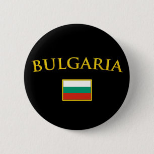 Golden Bulgaria 6 Cm Round Badge