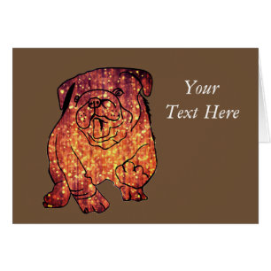 Golden Bulldog Postcard