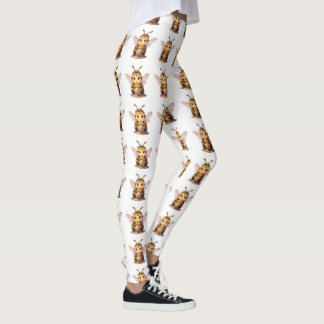 Golden Bumblebee in Bloom Dance.10 Leggings