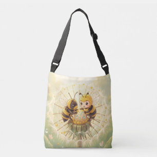 Golden Bumblebee in Bloom Dance.5 Crossbody Bag