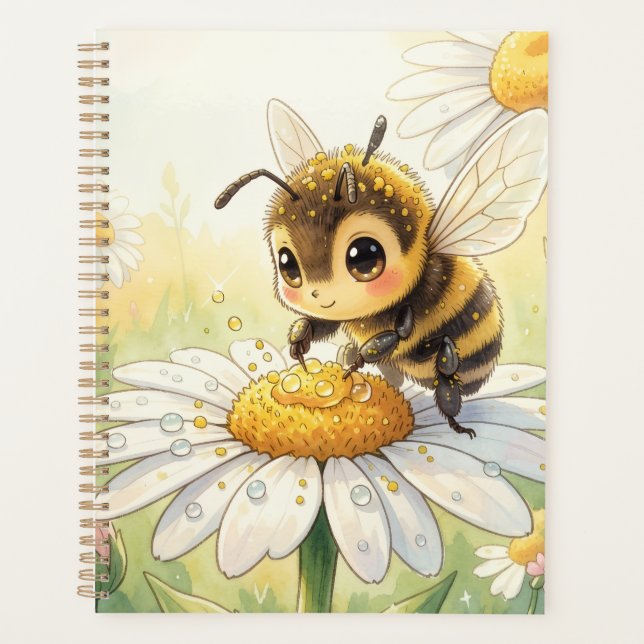 Golden Bumblebee in Bloom Dance Planner (Front)
