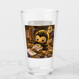 Golden Bumblebee in Flower Dance.11 Glass