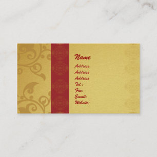 Golden business card 2 sided printed