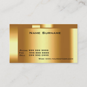 Golden Business Card Gold