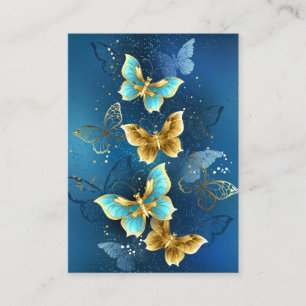 Golden butterflies appointment card