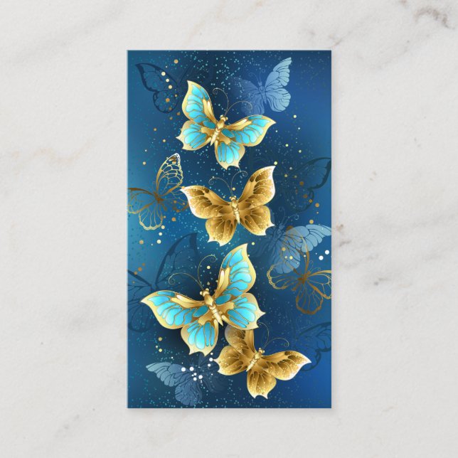 Golden butterflies calling card (Front)