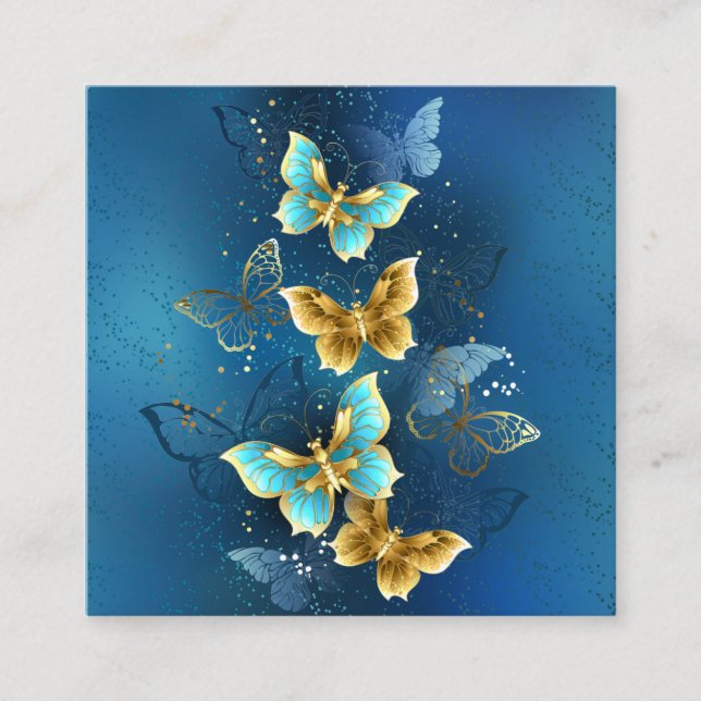 Golden butterflies calling card (Front)