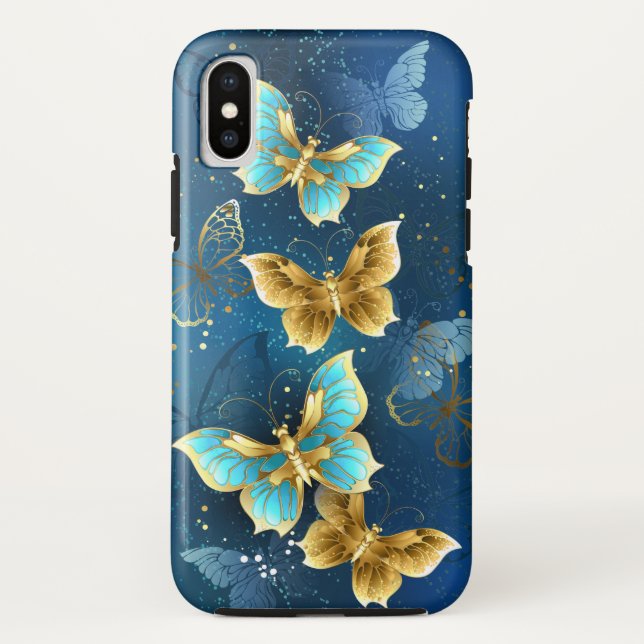 Golden butterflies Case-Mate iPhone case (Back)