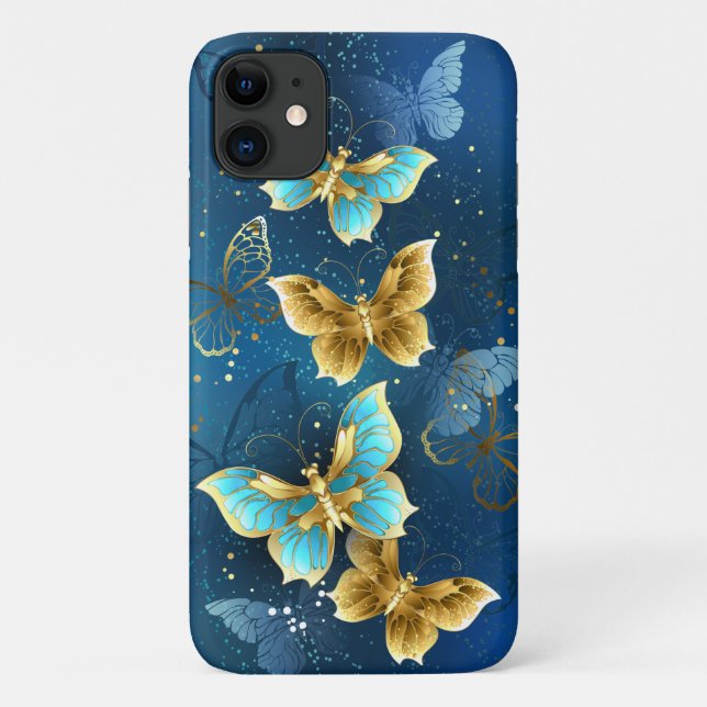 Golden butterflies Case-Mate iPhone case (Back)