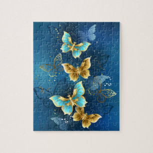 Golden butterflies jigsaw puzzle