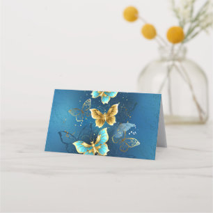 Golden butterflies loyalty card