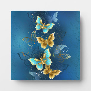 Golden butterflies plaque