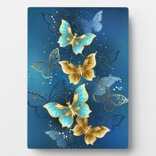 Golden butterflies plaque