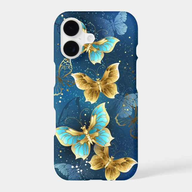 Golden butterflies samsung galaxy case (Back)