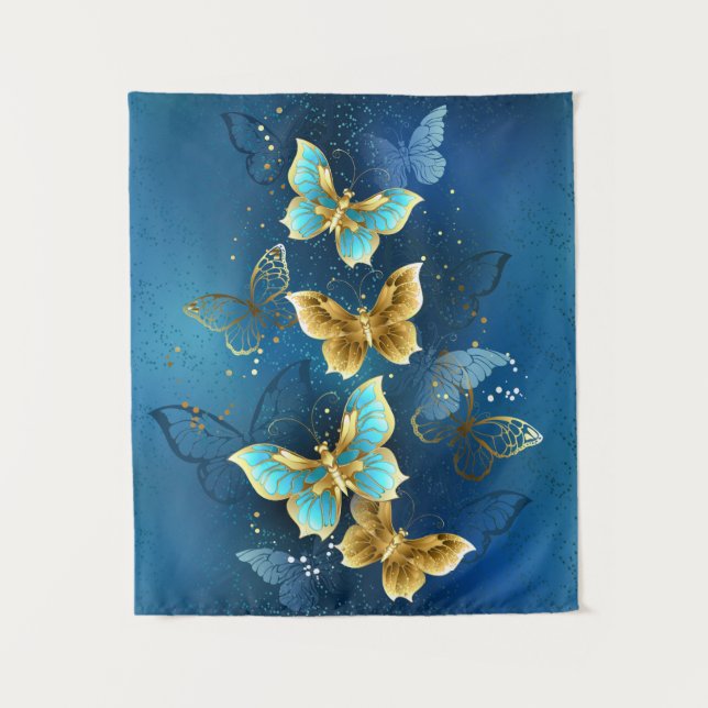 Golden butterflies tapestry (Front)