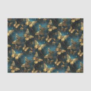 Golden Butterflies Tissue Paper