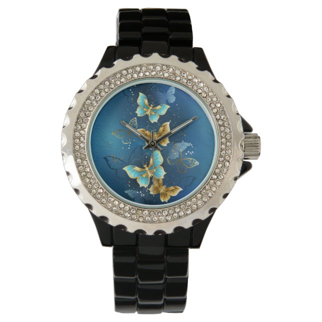 Golden butterflies watch (Front)