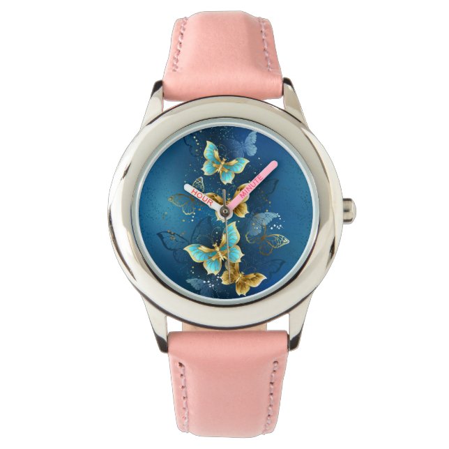 Golden butterflies watch (Front)