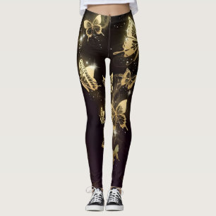Golden Butterfly DreamsLeggings Leggings