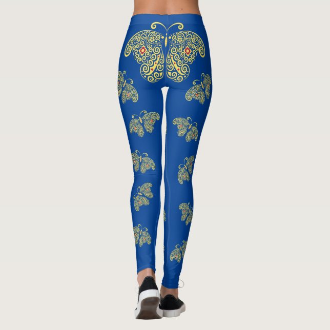 Golden Butterfly Leggings (Back)
