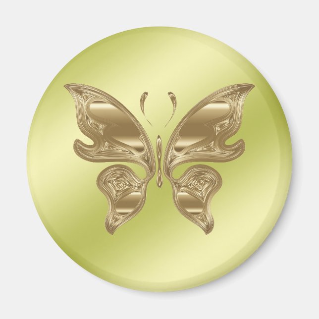 Golden butterfly magnet (Front)