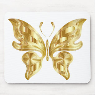 GOLDEN BUTTERFLY MOUSE PAD