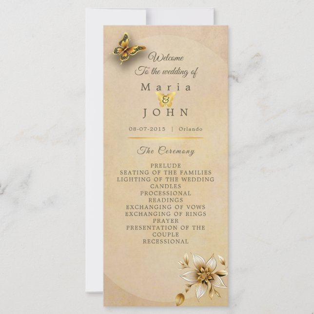 Golden butterfly program (Front)