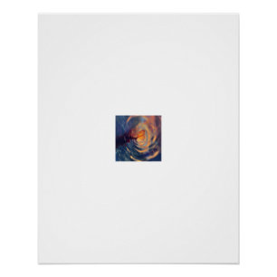 Golden Butterfly Water Vortex Touch Poster