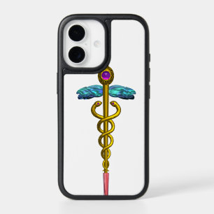 GOLDEN CADUCEUS  White OtterBox iPhone Case