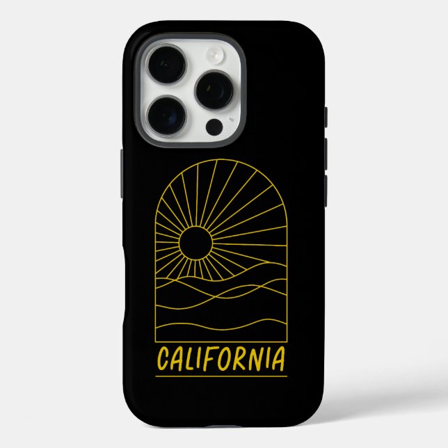 Golden California Sunscape Case-Mate iPhone Case (Back)