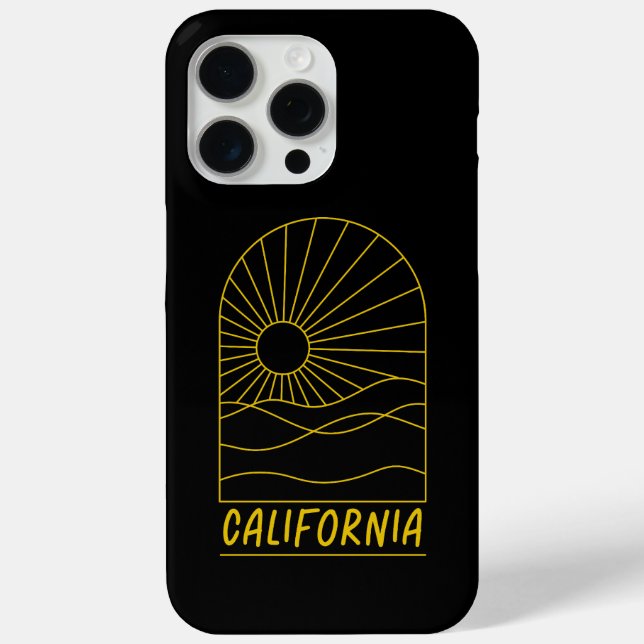 Golden California Sunscape Case-Mate iPhone Case (Back)