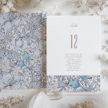 Golden Calla Lily Wedding Table Number Card<br><div class="desc">Guide your guests to their seats with elegance and ease with our vintage floral table number cards. Each card is adorned with a lovely floral design featuring lilies in soft hues of blush, taupe, and cream, complemented by subtle splashes of sky blue and warm copper. The design boasts a timeless...</div>