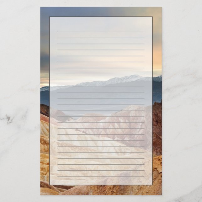 Golden Canyon at Sunset Stationery (Front)