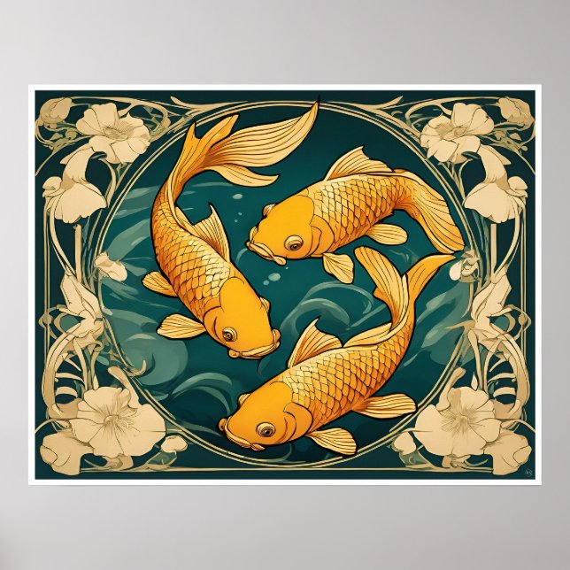 Golden Carp Archival Print (Front)