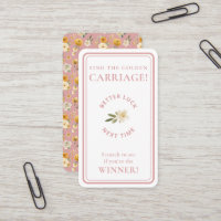 Golden Carriage Scratch-Off Blush Pink Non-Winner