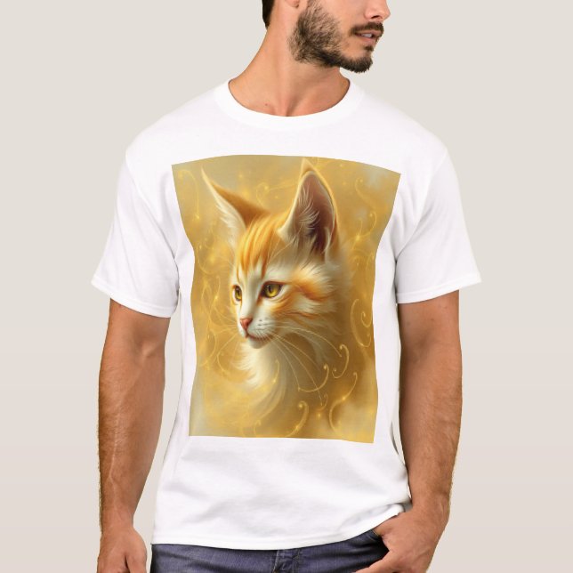Golden cat  T-Shirt (Front)