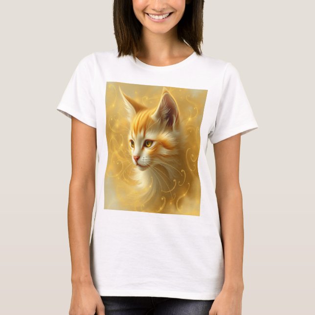 Golden cat  T-Shirt (Front)