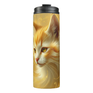 Golden cat  thermal tumbler