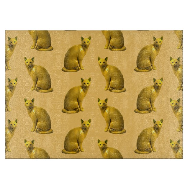 Golden Cats Cutting Board (Front)